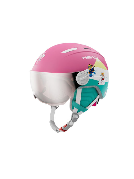 Head Maja Visor Paw Patrol Kids Helmet for Ski & Snowboard Pink