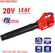 WorkPro Blower Handheld Battery 20V Solo with Maximum Air Speed 162km/h