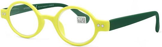 Optosquad Lesebrille +2.00 in Gelb Farbe OPT9960-4
