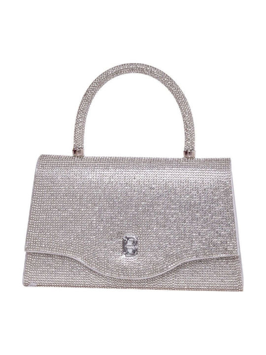Γυναικείο Clutch Ασημί