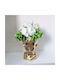 Velve Vază Decorativă Ceramică Auriu 14x14x25cm 1buc
