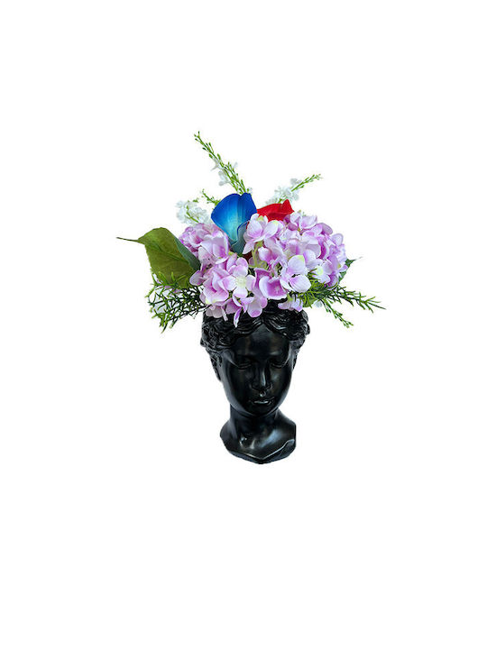 Velve Vază Decorativă Ceramică Roșu 20x20x20cm 1buc