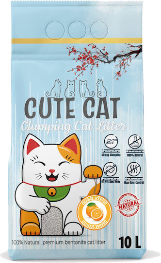Cute Cat Katzenstreu mit Duft Orange 10Es
