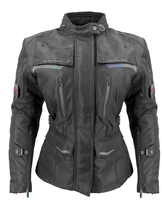 AGVpro Aurora Women's Motorcycle Jacket Cordura 4 Seasons Waterproof Black