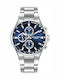 Lee Cooper Bracelet Men's Watch Battery with Silver Metal Bracelet
