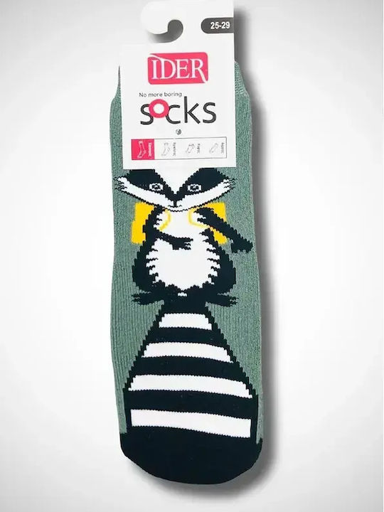IDER Kids' Socks Non-Slip Khaki