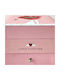 "love Wishes" Accessory Box Printed Message Romantic Layout Drawer Nine Soap Roses Gift Bag Pink