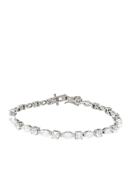 Silvenza Women's Bracelet Handcuffs Made of Silver