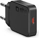 SBS Charger Without Cable GaN with USB-C Port 20W Power Delivery Blacks (Ultra-Slim)