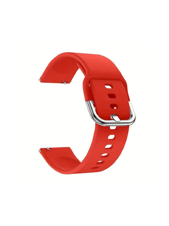 Wishbox Silicone Strap Smart Clasp OnePlus Watch 2R 47mm Red