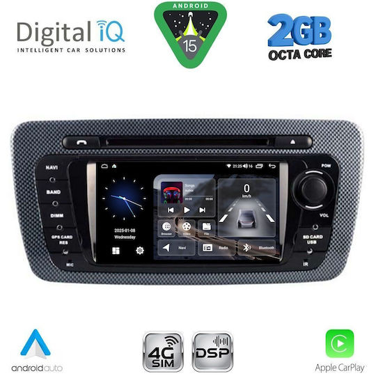 Digital IQ Car Audio System for Seat Ibiza 2008-2015 Bluetooth USB Wi-Fi GPS Apple CarPlay Android Auto with 7 Inch Touch Screen DIGITAL IQ BLF 346 CPA