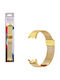 Volte-tel Vt155 Metal Watch Strap Xiaomi Smart Band 8 / Smart Band 9 / Smart Band 10 Milan Gold