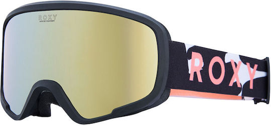 Roxy Moonride Snowboardbrille Für Frauen – Zylindrische Doppelglas-Technologie, 100% UV-Schutz | Mittlere Passform, Kategorie 3