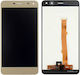 Οθόνη mit Touch-Mechanismus für HUAWEI Y6 2017 (Gold)