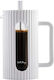Vialli Design Livio White 1l French Press Tea Coffee