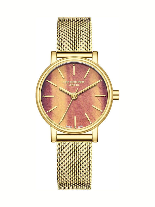 Lee Cooper Bracelet Women's Watch with Gold Met...