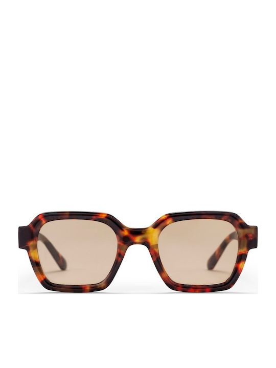 Chpo Unisex Sunglasses with Brown Tartaruga Pla...