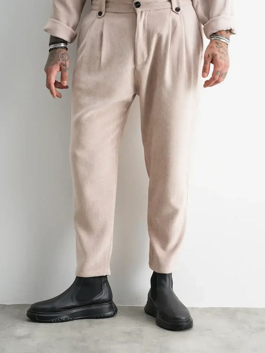 Stefan Fashion Παντελόνι Ελαστικό Beige