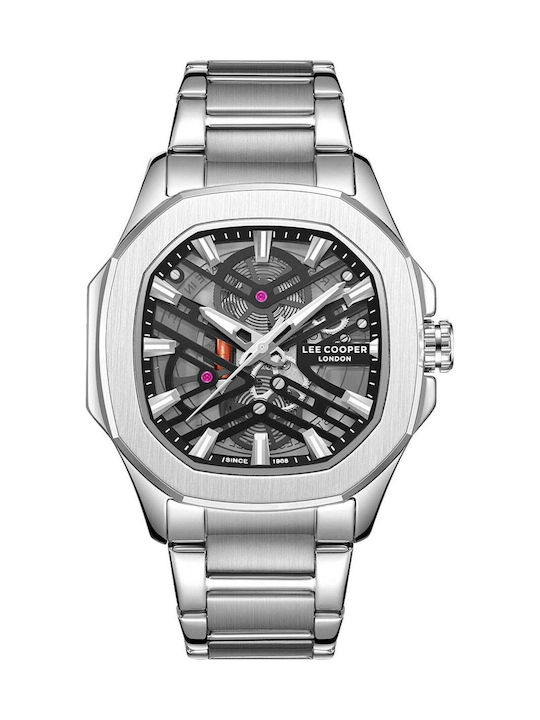Lee Cooper Bracelet Men's Watch 45mm Battery With Silver Metal Bracelet