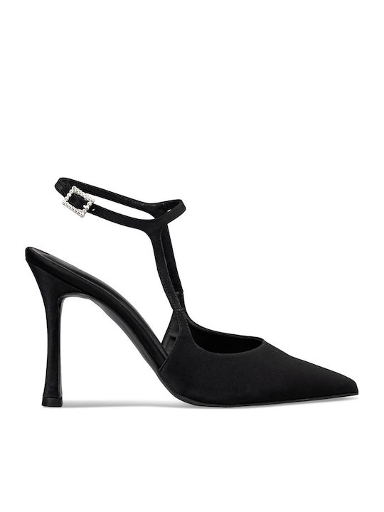 Pumps mit Riemchen Schwarz