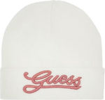 Guess Beanie Căciulă Pentru Femei Tricotată Albă