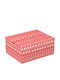 Xmas Red-White Paper Packaging Box 32.5x24.5x14.5cm Gift Voucher 17159-9