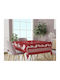 Mc Decor Christmas Tablecloth Square Red L140xW140cm.