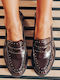 Women's Loafers in Brown Color