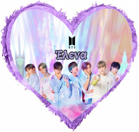 Pinata Heart Bts 31 X 27 Cm 553156h Bal-553156h-bts