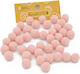 Pom Pom 15mm 10Stücke Monochrom Rosa