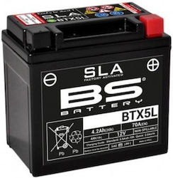 BS Κλειστού Τύπου Μπαταρία Μοτοσυκλέτας BTX5L