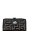 Fabric Women's Wallet Classic Brown
