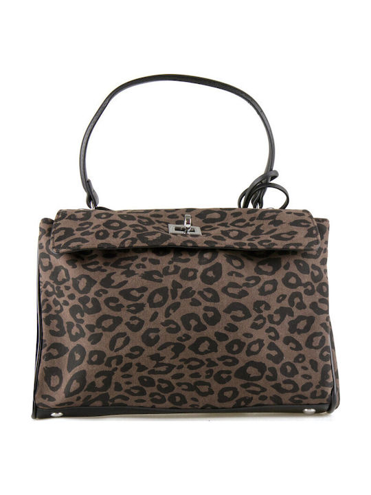 Women's Brown Flap Bag