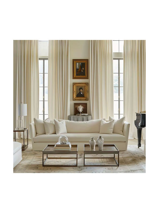 My Home Luxury Vorhang mit Bleistiftfalten Ecru 270x280cm