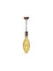 Adeleq Torpedo Torpedo Pendant Light Pink with Socket E27 11.5x11.5cm