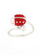 Ios Silver Opening Kids Ring with Stone RGPA1002