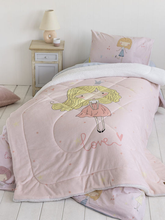 Nima Παιδικό Κουβερτοπάπλωμα Μονό Lovely 160x220εκ.