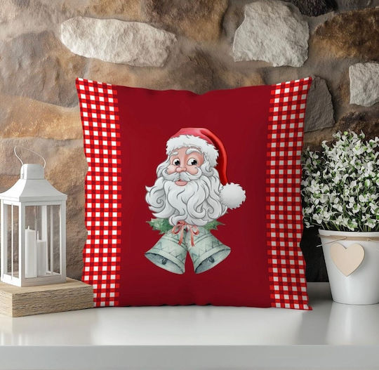 Mc Decor Χριστουγεννιάτικο Διακοσμητικό Μαξιλάρι Κόκκινο 45x45εκ.