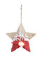 Inart Plastic Illuminated Christmas Decorative Star 18x1x19cm