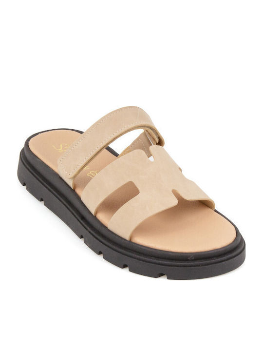 Silia D Δερμάτινα Γυναικεία Σανδάλια Flatforms ...