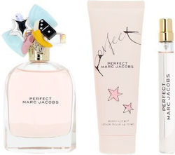 Marc Jacobs Perfect Γυναικείο Σετ με Body Lotion 3τμχ