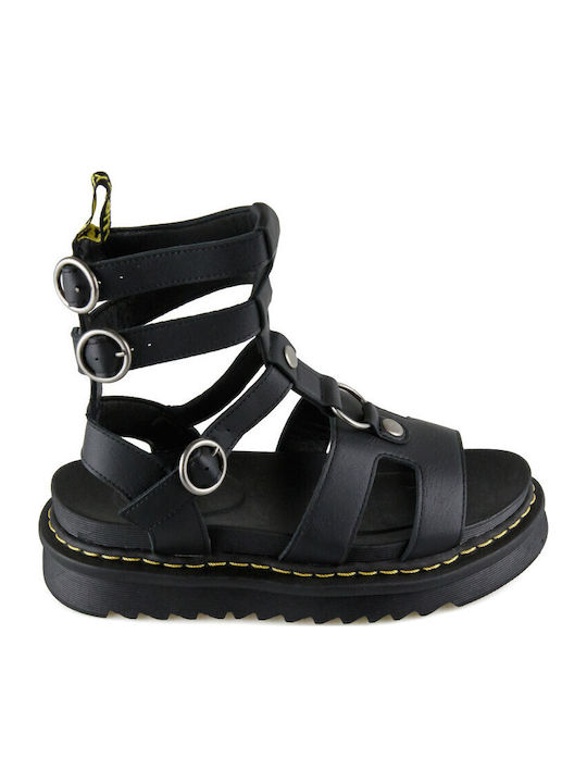 Γυναικεία Σανδάλια Gladiator Flatforms Μαύρα