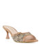 Mules with Heel in Brown Color