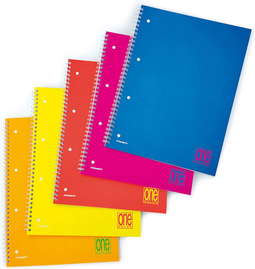 Blasetti Spiral Notebook Maths (Square Box) A4 60 Sheets 1pcs (Μiscellaneous colours)