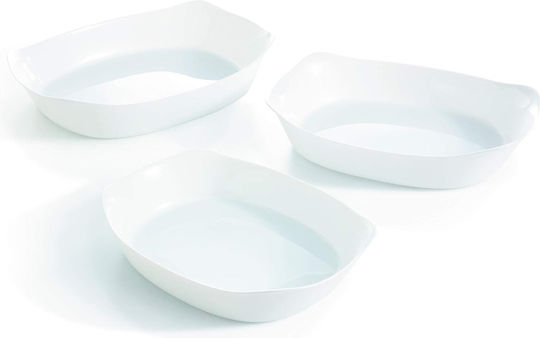 Luminarc Smart Rectangular Heat-Resistant Cookware 3pcs