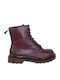 Stiefeletten Damen Burgundisch