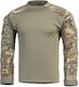 Pentagon Tactical Men's Wolf Combat Camo Shirt Cordura Elbow Protection Pentacamo
