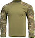 Pentagon Tactical Men's Wolf Combat Camo Shirt Cordura Elbow Protection Grassman