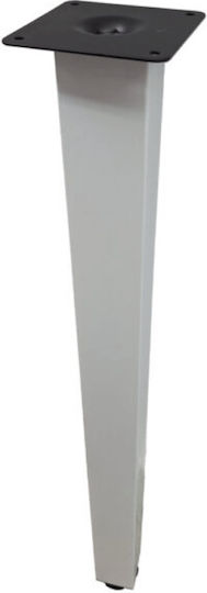 Marmouris Metallic Furniture Leg Suitable for Table / Coffee table / Office 71cm White