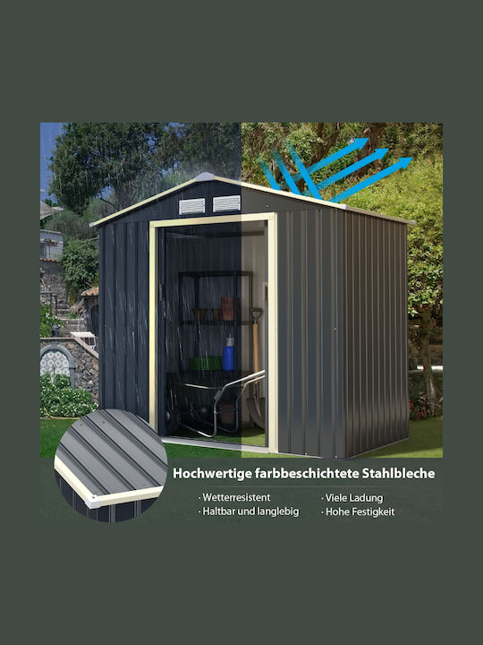 Metallic Garden Shed M2.13xW1.27xH1.95m